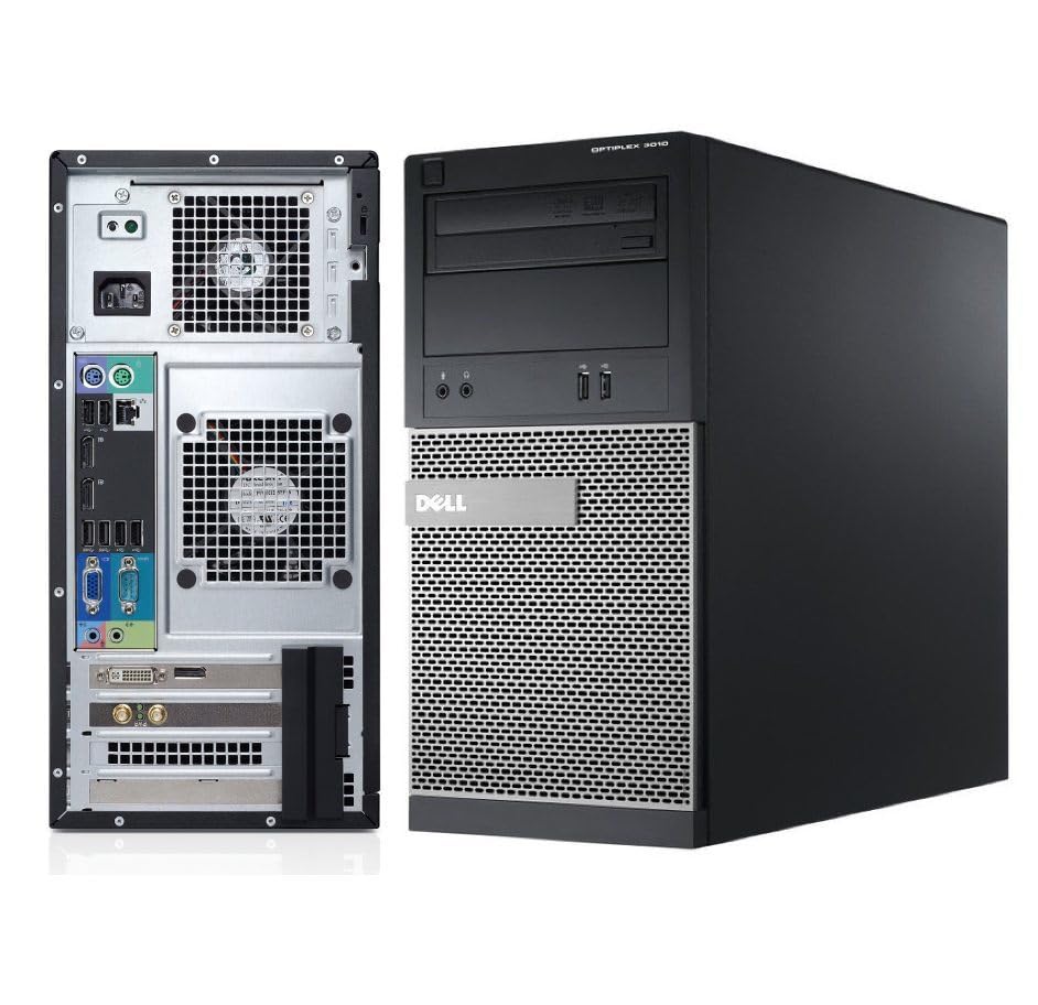 Dell Optiplex 9010 MiniTower MT Business Home Desktop Computer Tower PC Intel Quad Core i7-3770 3.40GHz, USB 3.0, WiFi, DisplayPort, DVD-RW, Windows 10 Pro 64Bit, 480GB SSD, 16GB RAM (Renewed)