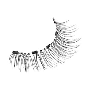 KISS Magnetic False Eyelashes, Lure', 12 mm, Includes 1 Pair Of Magnetic Lashes, Magnetic Lash Eyeliner, Contact Lens Friendly, Easy to Apply, Reusable Strip Lashes