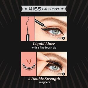 KISS Magnetic, Magnetic Eyeliner, Smudge Proof, Works Magnetic Lashes, Includes 1 Magnetic Lash Eyeliner, Long Lasting Wear, Can Be Used With Strip Lashes And Lash Clusters