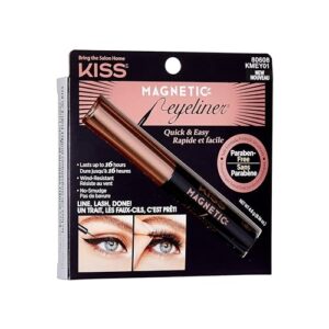 KISS Magnetic, Magnetic Eyeliner, Smudge Proof, Works Magnetic Lashes, Includes 1 Magnetic Lash Eyeliner, Long Lasting Wear, Can Be Used With Strip Lashes And Lash Clusters