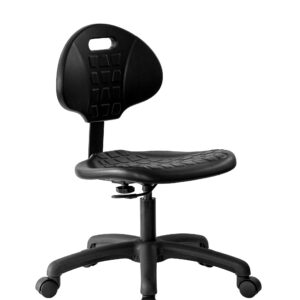 Chair Master Table Height Chair/Stool-Easy to Clean! Deluxe Ergonomic Polyurethane Chair. 5" of Height Adjustment (15.5"-20.5" Seat Ht). 450 lb Capacity. for Automotive, Lab, Garage, Home, Office