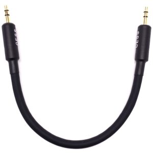 CNCESS CESS-070 Short Stereo Audio Cable with 3.5mm TRS Connectors Male to Male, 6 Inches