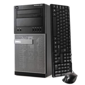 dell optiplex 9020 mini tower desktop pc, intel core i5-4570-3.2 ghz, 32gb ram, 1tb(1000gb) ssd drive, wifi, dvd-rw, windows 10 pro (renewed)