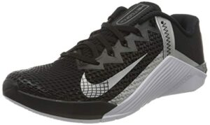 Nike Metcon 6 Black/Silver Women's Size 5 AT3160 010