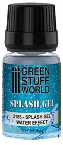 green stuff world splash gel for models, miniatures, dioramas (water effect 2185)