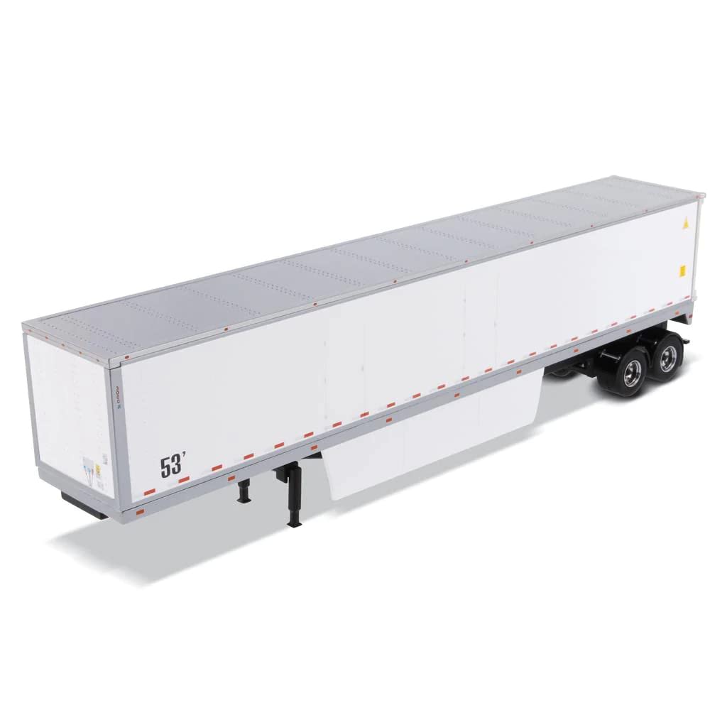 53' Dry Cargo Van Trailer White Transport Series 1/50 Diecast Model by Diecast Masters 91021