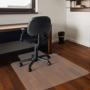 Mount-It! Office Chair Mat for Hardwood Floor, Clear Computer Chair Floor Protector, Use in Home or Office on Wood, Tile, Linoleum, Vinyl, or Carpet, 47" x 35.5" (MI-7818A)