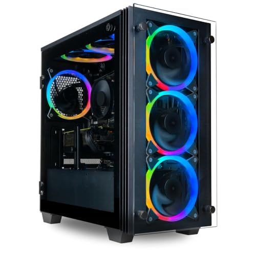 Empowered PC Stratos Micro Gaming Desktop - AMD Ryzen 7 5700G, 16GB DDR4 RAM, 512GB NVMe SSD, WiFi, Windows 11 Home - Business Professional Student Computer