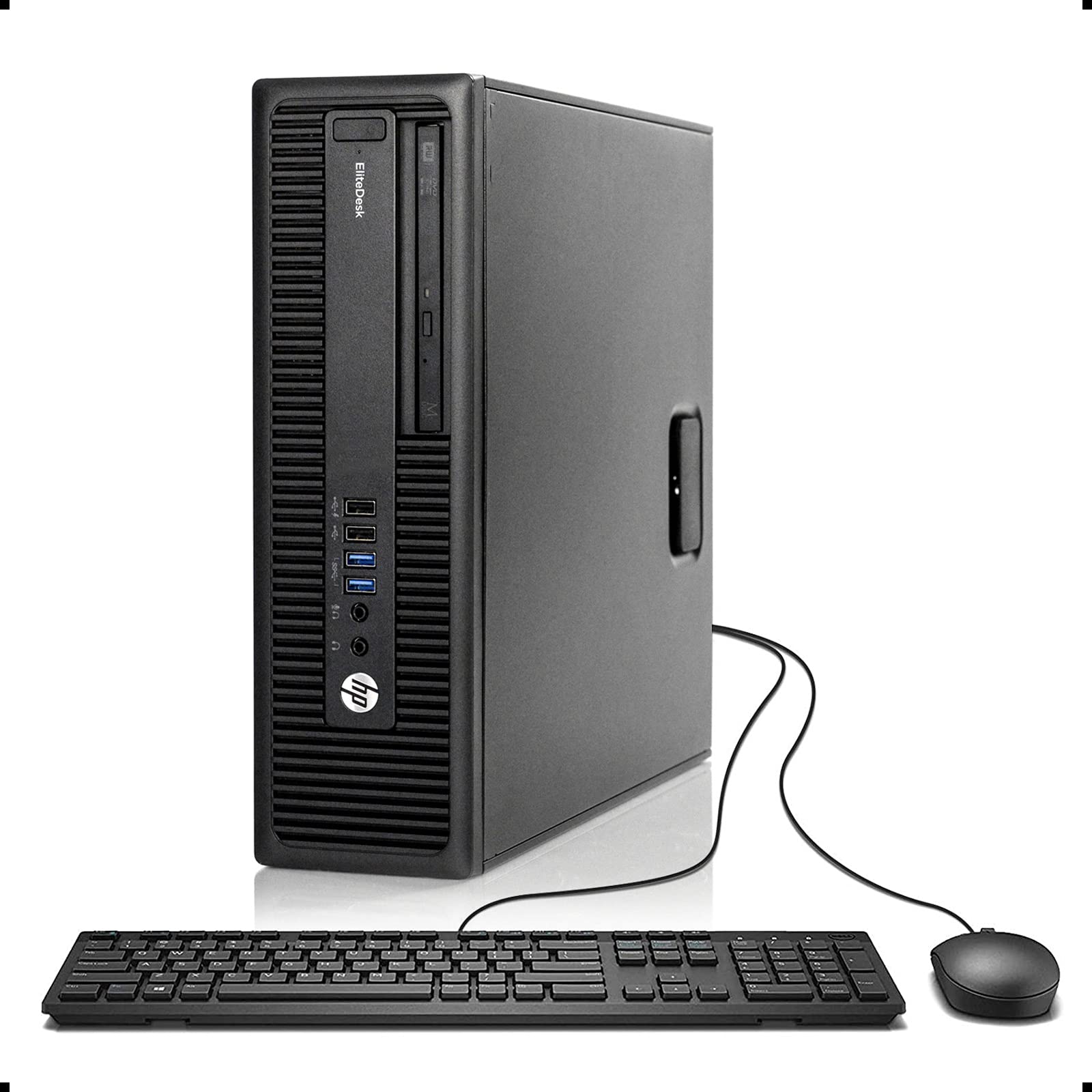 HP EliteDesk 705 G3 SFF Business Desktop PC, AMD Quad A10 PRO-8770 up to 3.8GHz, 16G DDR4, 2T, WiFi, BT 4.0, DVD, Windows 10 64 Bit Multi-Language Supports English/French/Spanish(Renewed)