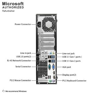 HP EliteDesk 705 G3 SFF Business Desktop PC, AMD Quad A10 PRO-8770 up to 3.8GHz, 16G DDR4, 2T, WiFi, BT 4.0, DVD, Windows 10 64 Bit Multi-Language Supports English/French/Spanish(Renewed)