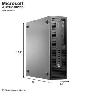 HP EliteDesk 705 G3 SFF Business Desktop PC, AMD Quad A10 PRO-8770 up to 3.8GHz, 16G DDR4, 2T, WiFi, BT 4.0, DVD, Windows 10 64 Bit Multi-Language Supports English/French/Spanish(Renewed)