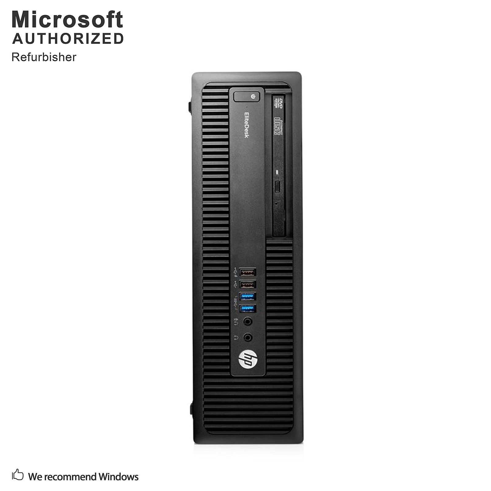 HP EliteDesk 705 G3 SFF Business Desktop PC, AMD Quad A10 PRO-8770 up to 3.8GHz, 16G DDR4, 2T, WiFi, BT 4.0, DVD, Windows 10 64 Bit Multi-Language Supports English/French/Spanish(Renewed)