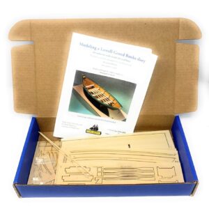 Model Shipways Lowell Grand Banks Dory 1:24 - MS1470CB - Wooden Model Ship Kit to Assemble - Level 1 Model Building Kit - Craft Kit for Adults - Includes All Tools Needed