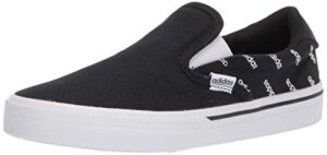 adidas unisex kurin skate shoe, black/white/black, 9 us women