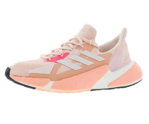adidas women's x9000l4 running shoe, pink tint/white, 9
