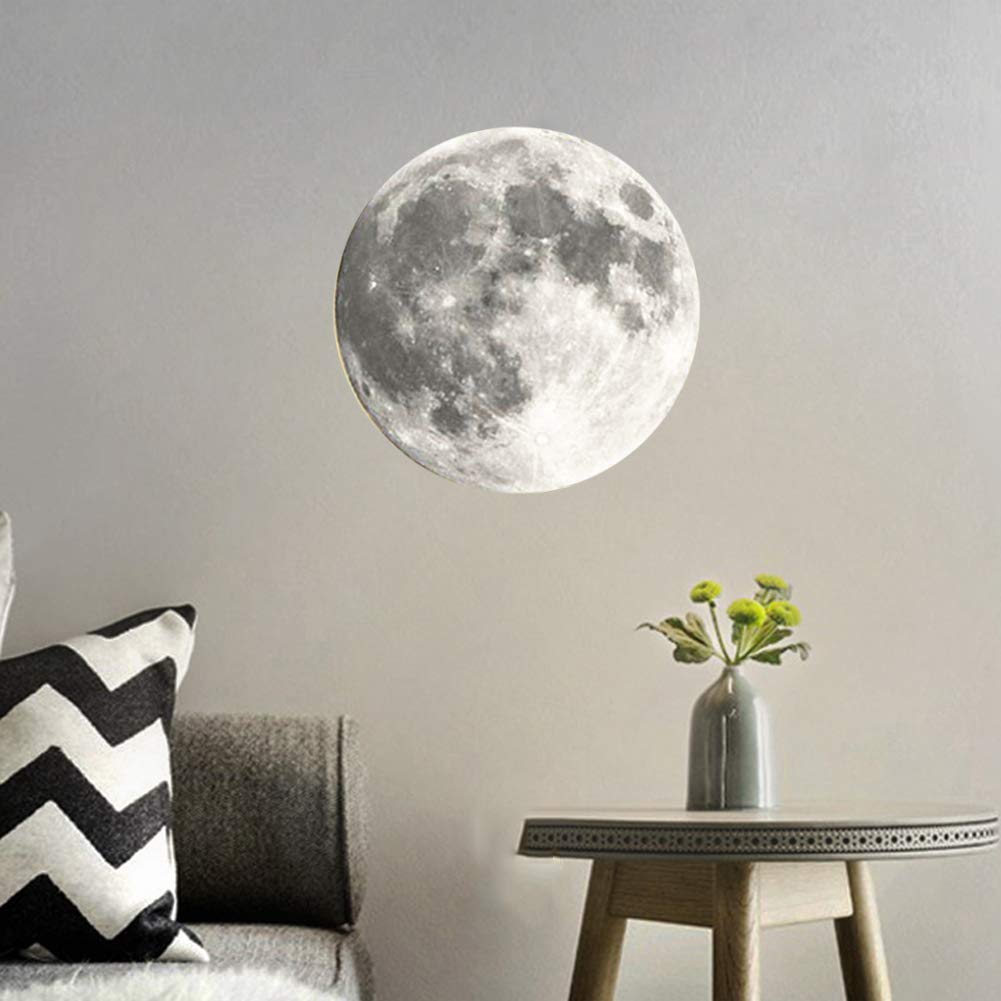 Zulux 3D Moon Lamp – 10” LED Moon Light Lamp Luna Moon Lamp with Remote Control and 12 Moon Phases, 3D Moon Night Light Moon Wall Light Best Birthday Christmas Gifts for Kids