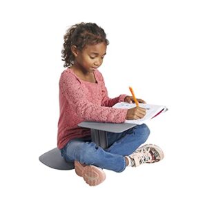 ecr4kids the surf portable lap desk, flexible seating, grey