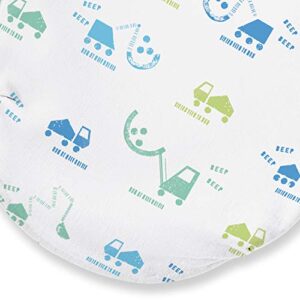 SwaddleMe Luxe Whisper Quiet Swaddle – Size Small/Medium, 0-3 Months, 2-Pack (Building Blocks) Extra-Soft Newborn Swaddle Wrap With Silent Fabric Closure and Bottom Zipper for Diaper Changes