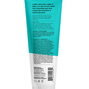 Acure Simply Smoothing Conditioner - & Marula Oil | 100% Vegan | Performance Driven Hair Care | Smooths & Reduces Frizz | White/Blue, Coconut Water, 8 Fl.Oz