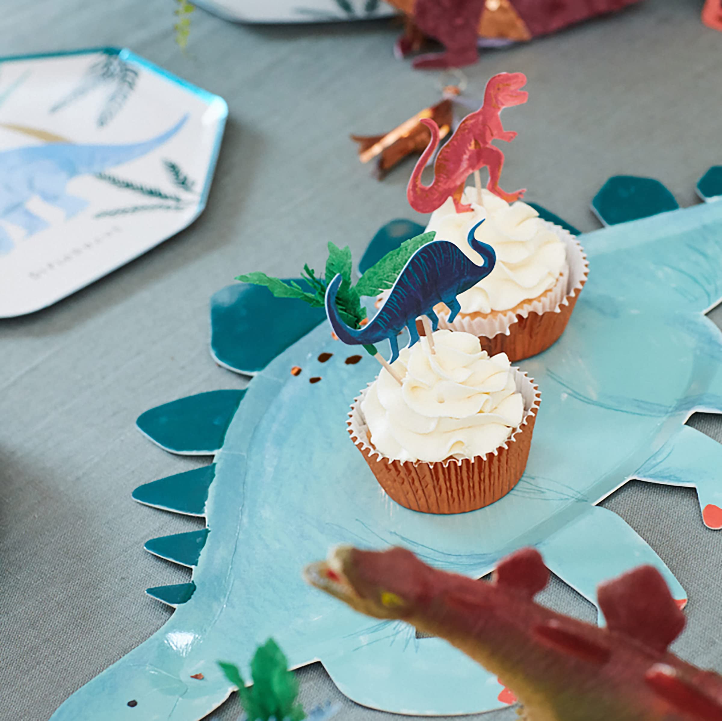 Meri Meri Dinosaur Kingdom Cupcake Kit (Pack of 24)