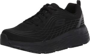 skechers women's relaxed fit max cusioning elite sr outsole health care professional shoe, black, 7