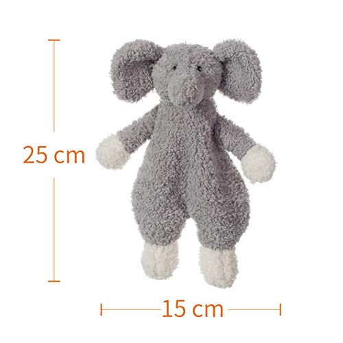 Apricot Lamb Stuffed Animals Security Blanket Gray Elephant Infant Nursery Character Blanket Luxury Snuggler Plush(Gray Elephant, 10 Inches)