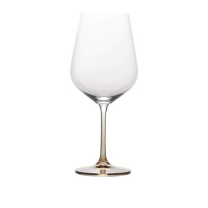 mikasa gianna ombre amber red wine glass, set of 4, clear