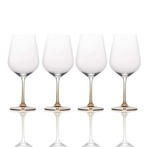 Mikasa Gianna Ombre Amber Red Wine Glass, Set Of 4, Clear