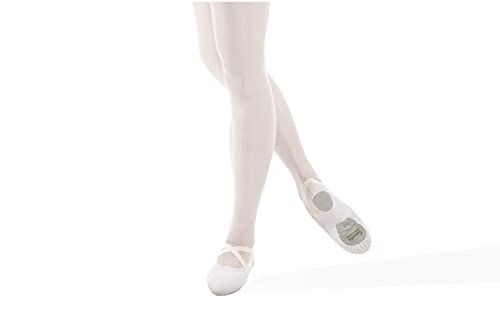 Sansha Women's Split Leather Sole Soft Ballet Shoes G1C Glove Flat, White, 3.5