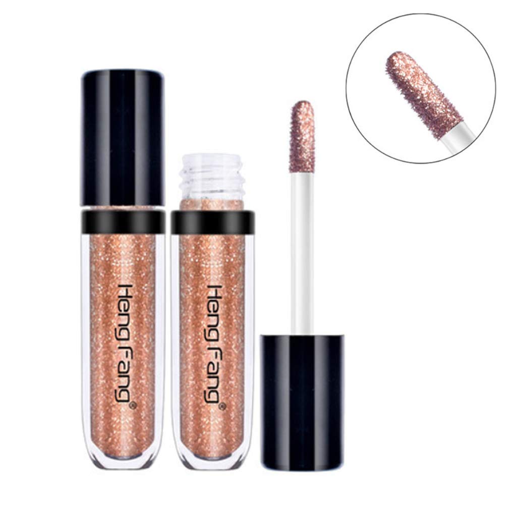 Lucoss liquid Eyeshadow,Liquid Glitter Eyeshadow Shimmer Metallic Eyeshadow Liquid Long Lasting Effect Waterproof Shiny Eyeshadow pencil Eye Makeup