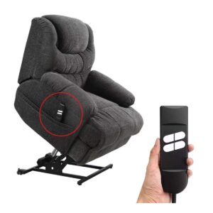 Sybboda UP/Down 4 Button 5PIN Roll line 90° Electric Sofa Remote Hand Control for OKIN,LIMOSS,Pride,Golden,Berkline Lift Chair or Power Recliner