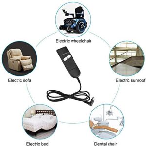 Sybboda UP/Down 2 Button 5PIN Roll line 90° Electric Sofa Remote Hand Control for OKIN,LIMOSS,Pride,Golden,Berkline Lift Chair or Power Recliner