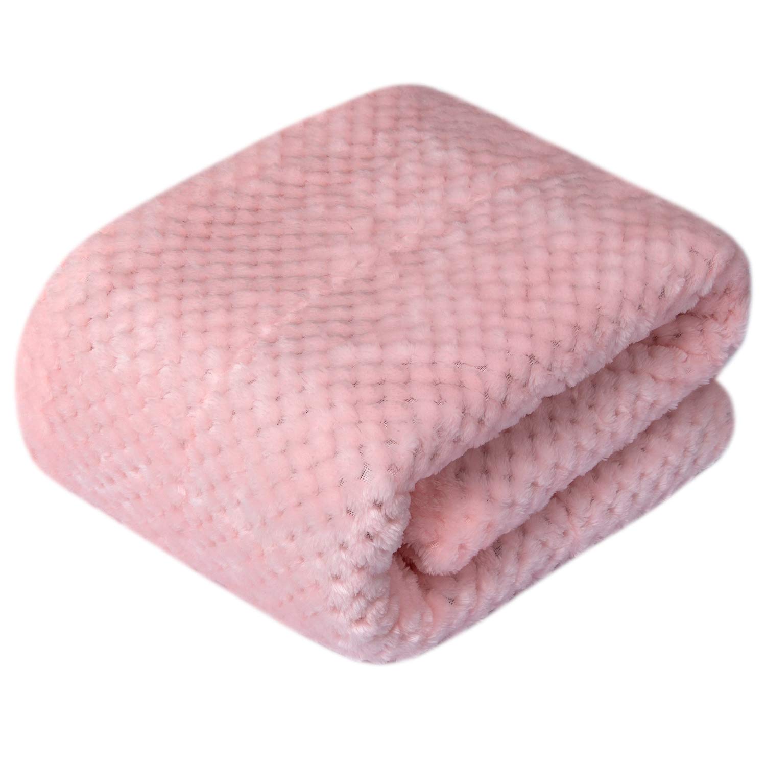 Fuzzy Dog Blanket or Cat Blanket or Pet Blanket, Warm and Soft, Plush Fleece Receiving Blankets for Dog Bed and Cat Bed, Couch, Sofa, Travel and Outdoor, Camping (Blanket (24" x 32"), DG-Baby Pink)