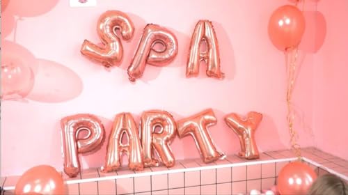 LaVenty 13 PCS Spa Party Balloons Spa Party Decoration Nail Polish Banner Spa Party Banner Spa Theme Birthday Party Salon Party Decoration Makeup Party Decoration