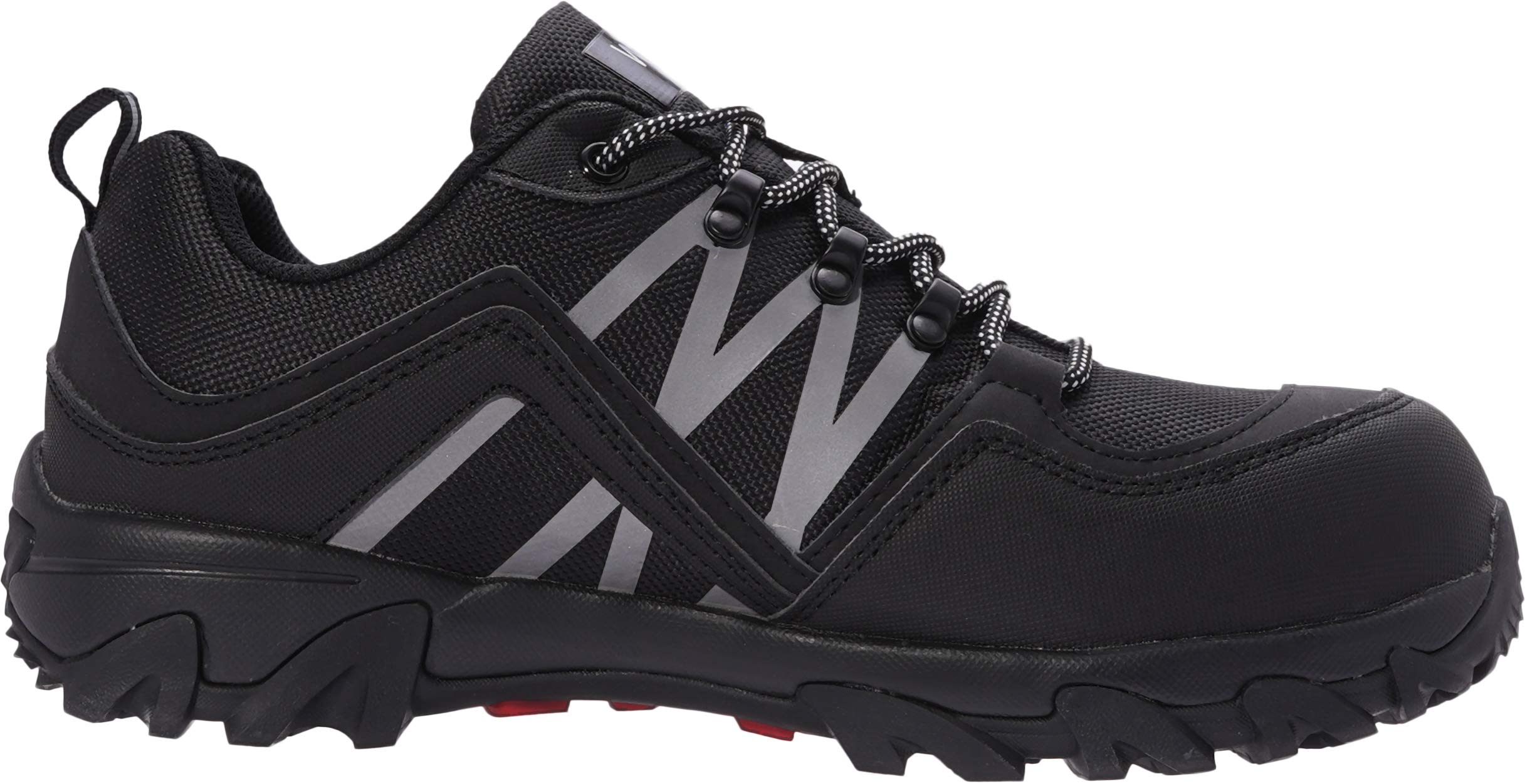 WHITIN Steel Toe Safety Work Shoes for Men Size 11 Zapatos de Trabajo para Hombres Indestructible Comfortable Fashion Lightweight Casual Construction Sneakers Black