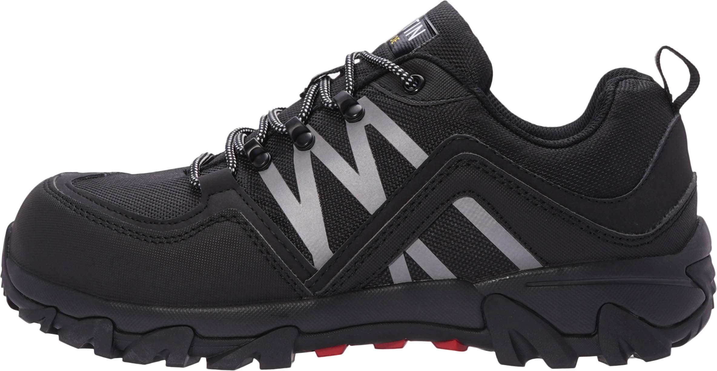 WHITIN Steel Toe Safety Work Shoes for Men Size 11 Zapatos de Trabajo para Hombres Indestructible Comfortable Fashion Lightweight Casual Construction Sneakers Black