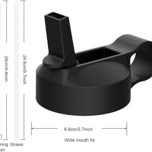 The Mass Wide Mouth Straw Lid Compatibility Most Sports Water Bottle (Kids Lemon)