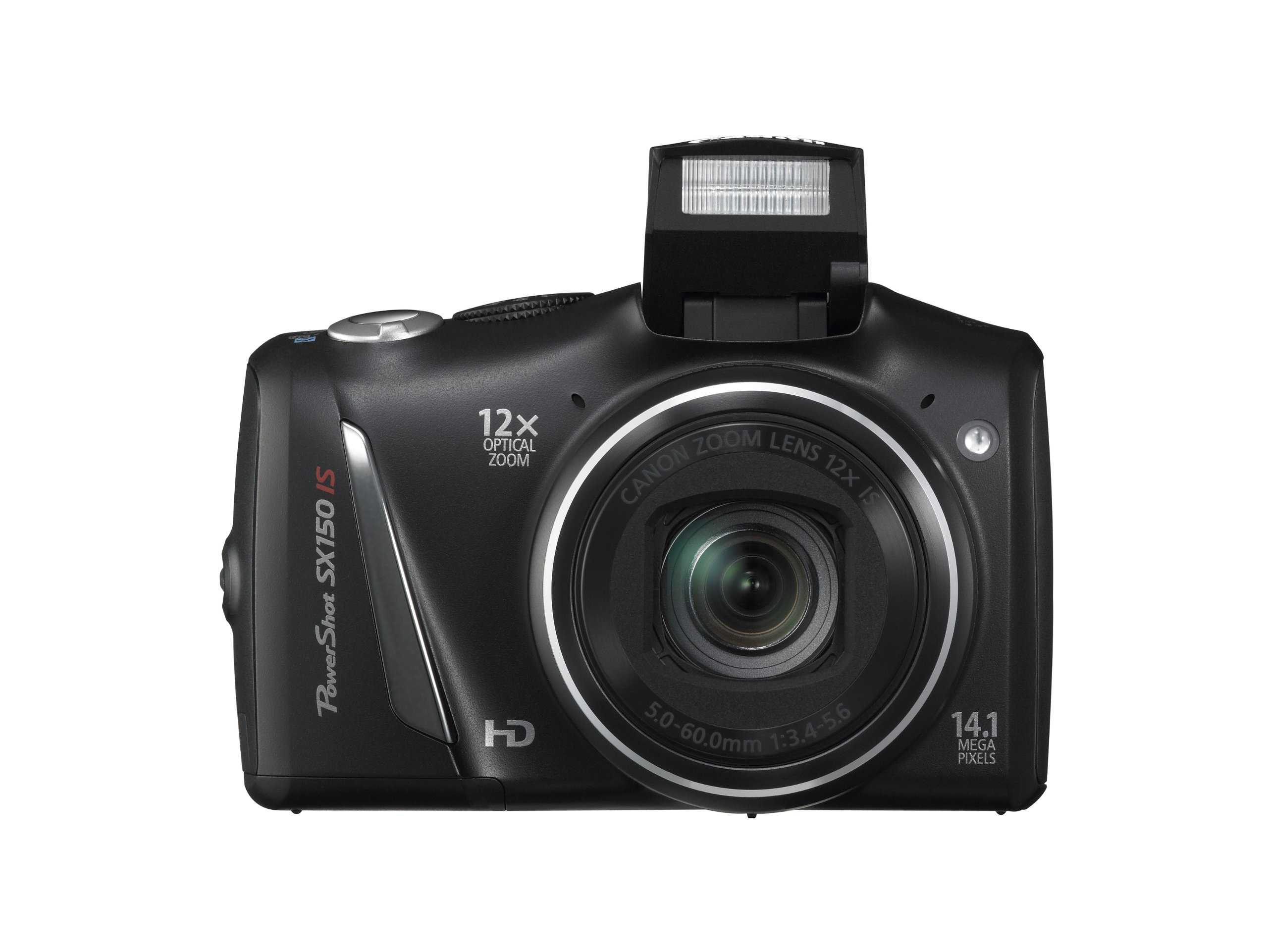 PowerShot SX150 is 14.1 MP Digital Camera with 12x Wide-Angle Optical Image Stabilized Zoom with 3.0-Inch LCD (Black) (Old Model) (Renewed)