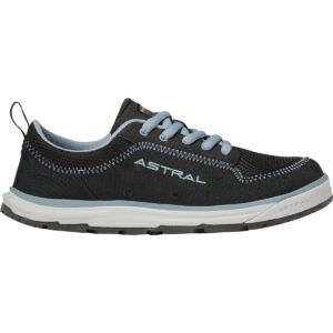 astral women's brewess 2.0 boat shoe, onyx black, 6