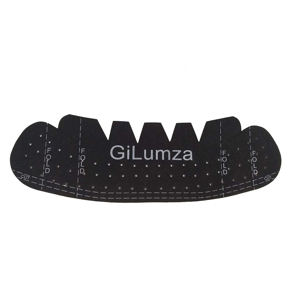 Gilumza (Upgrade) 4pk Black Baseball Caps Inserts Strip Crown Flexible & Long Lasting Hat Shaper Plastic Hat Liner Support for Snapback Caps Fitted Caps Ball Sports Caps and More, 4 PK