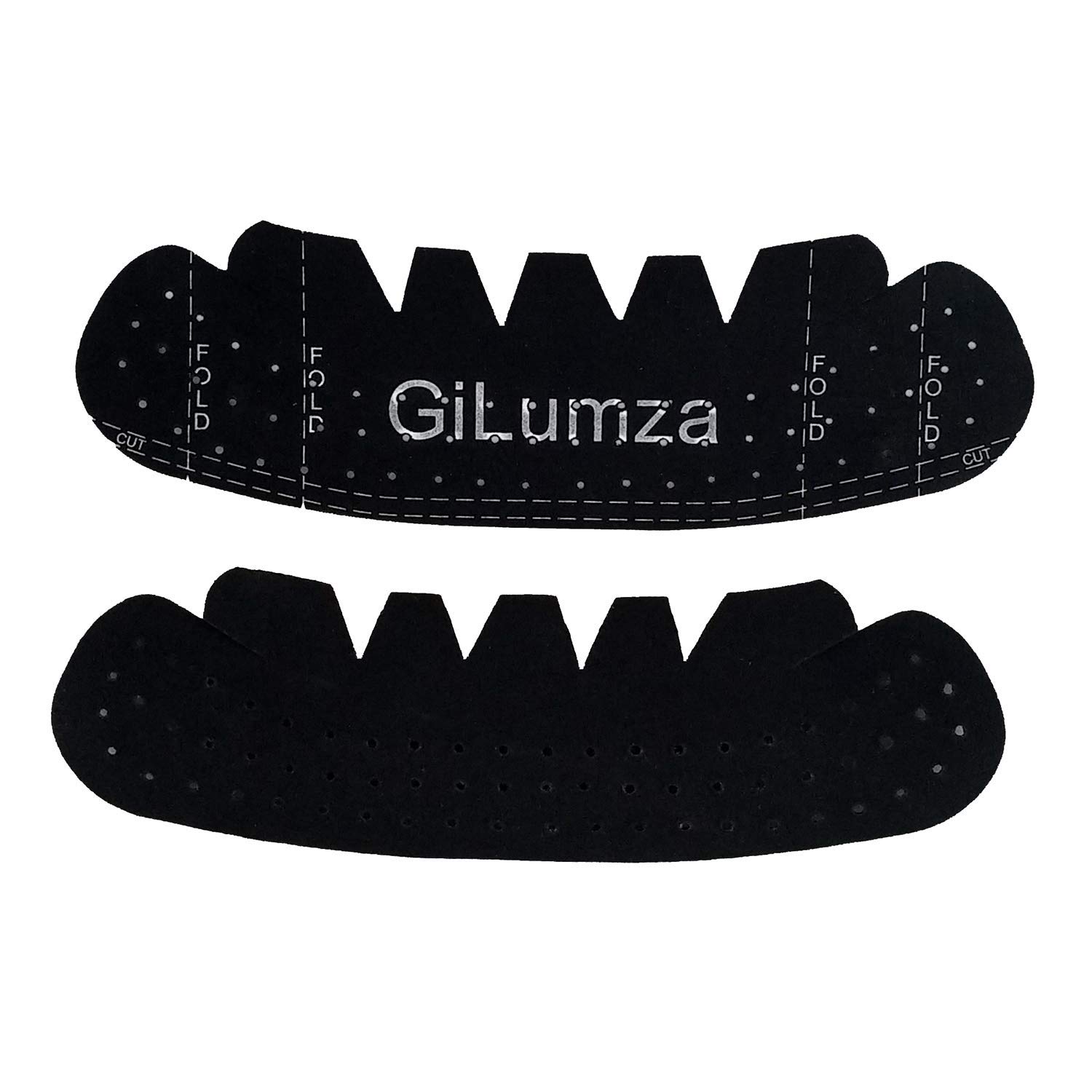 Gilumza (Upgrade) 4pk Black Baseball Caps Inserts Strip Crown Flexible & Long Lasting Hat Shaper Plastic Hat Liner Support for Snapback Caps Fitted Caps Ball Sports Caps and More, 4 PK