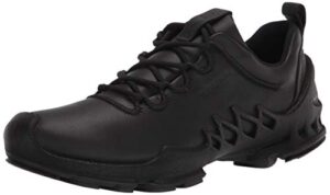 ecco womens biom aex luxe hydromax water-resistant sneaker, black, 8-8.5 us