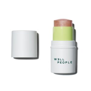well people supernatural stick highlighter, highlight stick for hydrated, dewy skin, use on lips, cheeks & eyelids, vegan & cruelty-free, golden glow