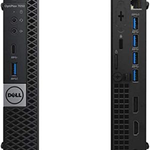 Dell OptiPlex 7050 Micro Form Factor Desktop, i3, 16GB, 256GB SSD, Win10 Pro.