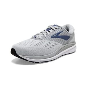 brooks women's addiction 14 road running shoe - oyster/alloy/marlin - 8.5 narrow