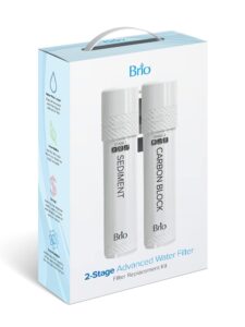 brio 2 stage water cooler filter replacement kit - for models with "uvf2" - 1500 gallons