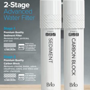 Brio 2 Stage Water Cooler Filter Replacement Kit - for Models with "UVF2" - 1500 Gallons