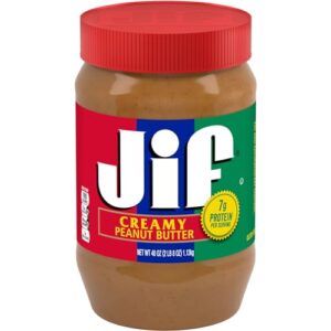 jif creamy peanut butter, 40 ounce (pack of 4)