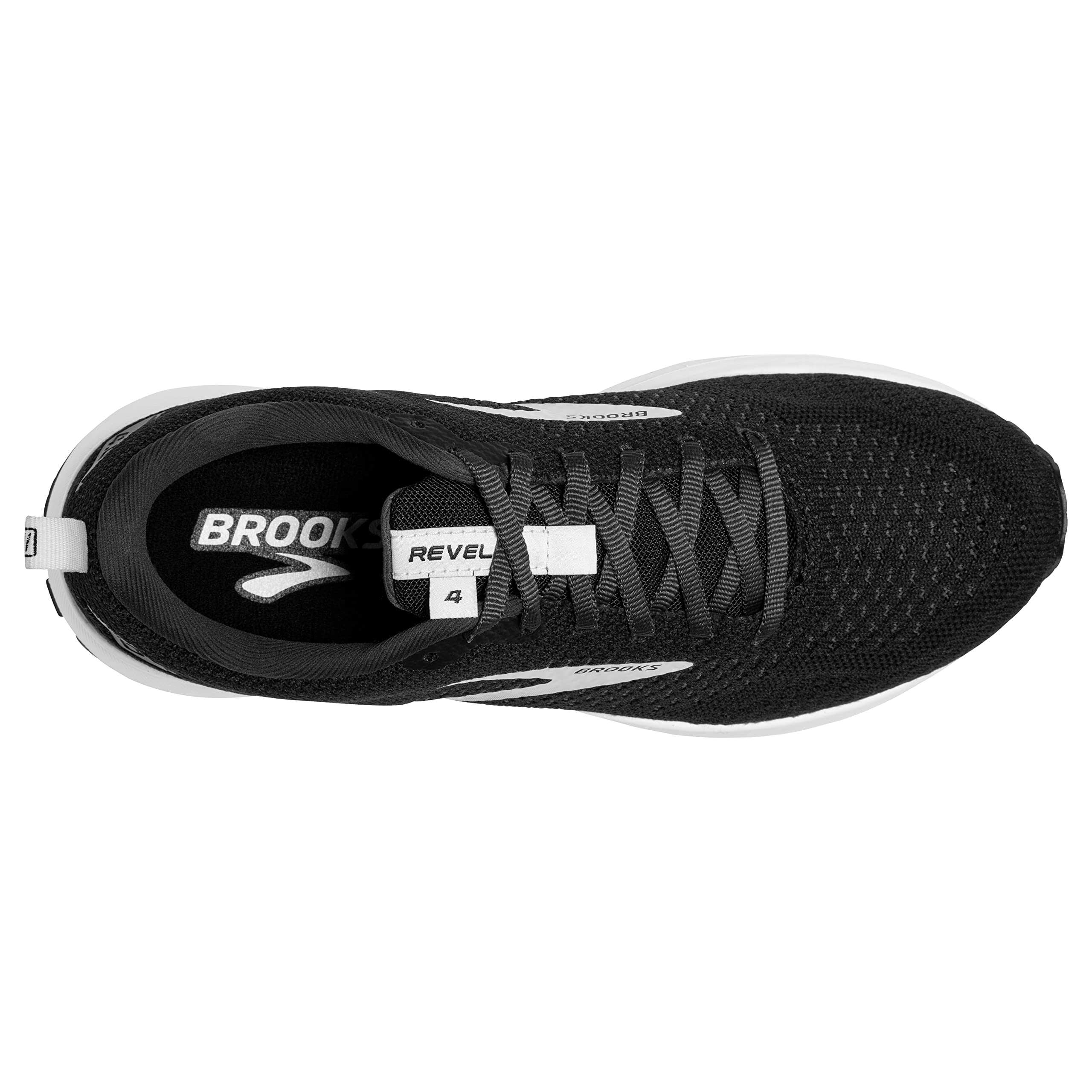 Brooks Women's Revel 4 Running Shoe - Black/Oyster/Silver - 11