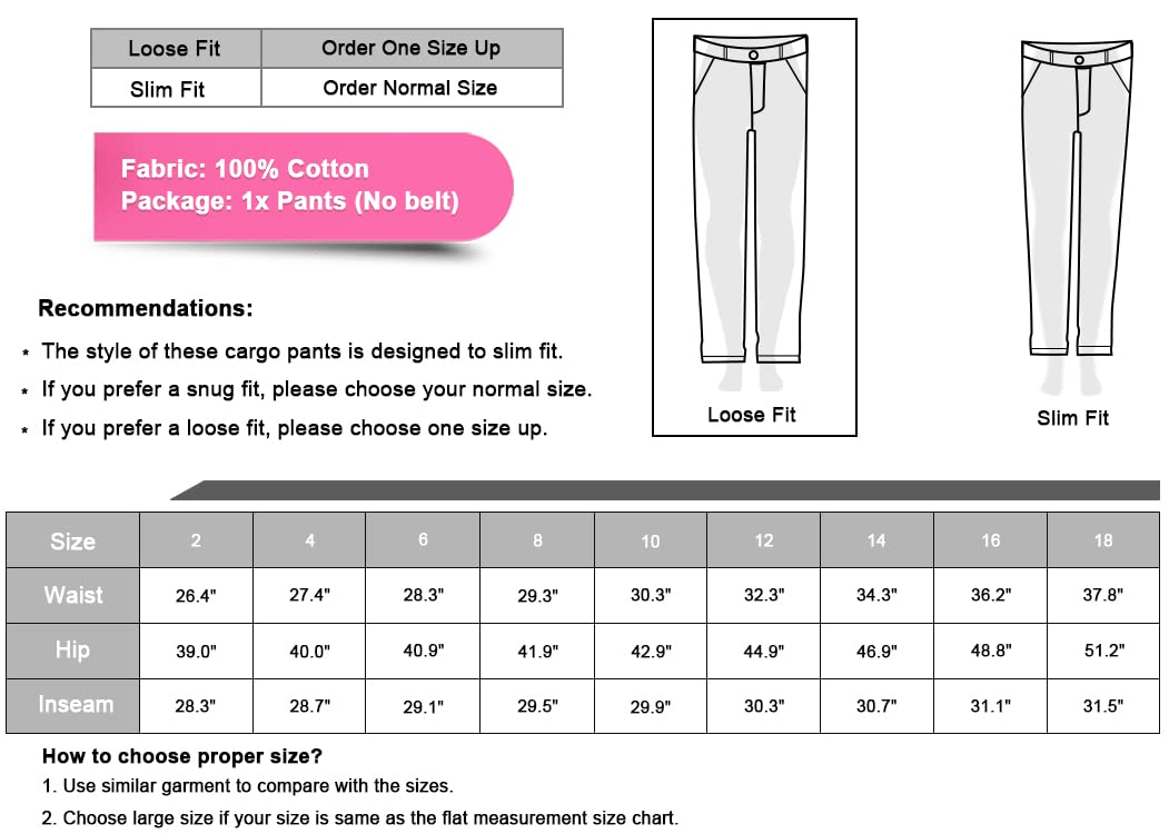 TRGPSG Women's Casual Combat Cargo Pants, Cotton Outdoor Camouflage Military Multi Pockets Work Pants 12